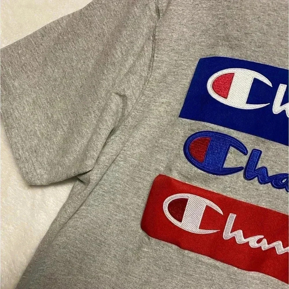 Champion‎ logo TShirt size M gray - Picture 6 of 7